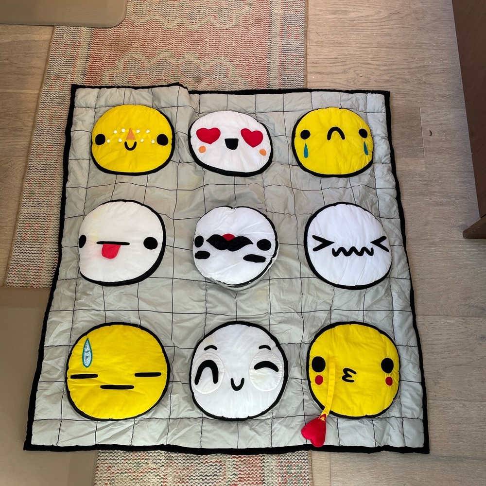 Land of Nod Crate and Kids Emoji Playmat